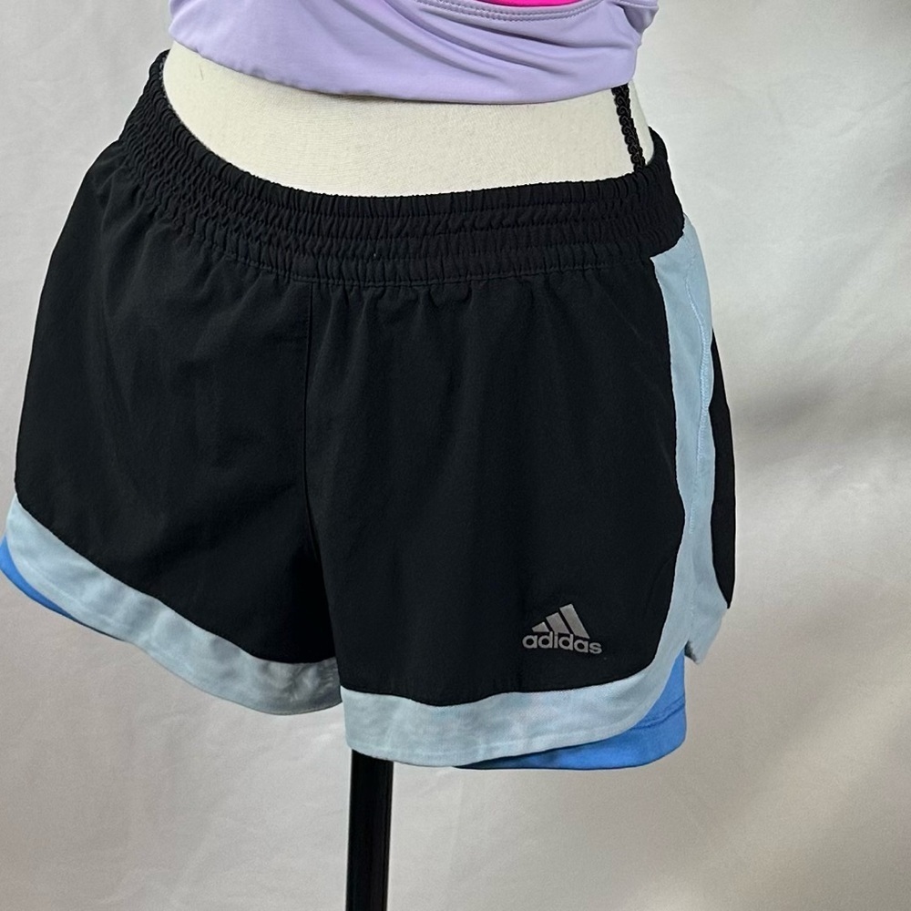 Adidas Blue Performance Athletic Shorts - Picture 2 of 12
